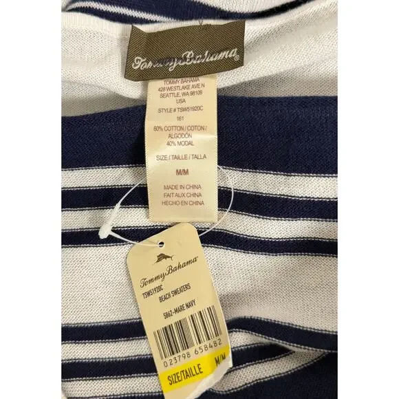 Tommy Bahama Womens Beach Sweater 3/4 Sleeves V-Neckline Cover-Up NWT New - Picture 7 of 9